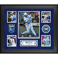 Bobby Witt Jr. Kansas City Royals Framed 5-Photo Collage with a Piece of Game-Used Ball - Limited Edition of 500
