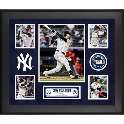 Cody Bellinger New York Yankees Framed 5-Photo Collage with a Piece of Game-Used Ball - Limited Edition of 500