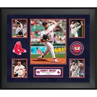 Garrett Crochet Boston Red Sox Framed 5-Photo Collage with a Piece of Game-Used Ball - Limited Edition of 500