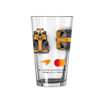 McLaren F1 Team Logo Brands 16oz F1 Car Pint Glass