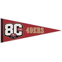 WinCraft San Francisco 49ers 80th Anniversary 12" x 30" Premium Pennant