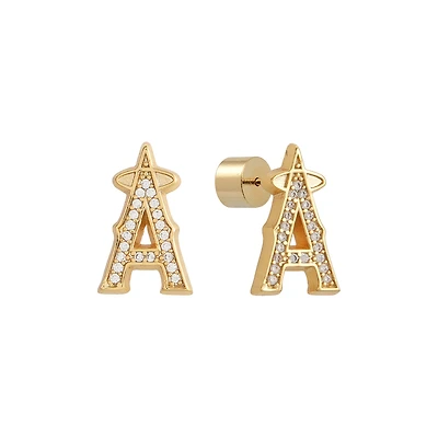 Los Angeles Angels Glam Day Post Back Earrings