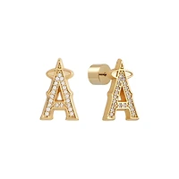 Los Angeles Angels Glam Day Post Back Earrings