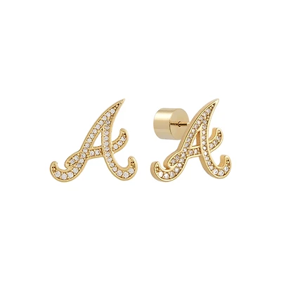 Atlanta Braves Glam Day Post Back Earrings