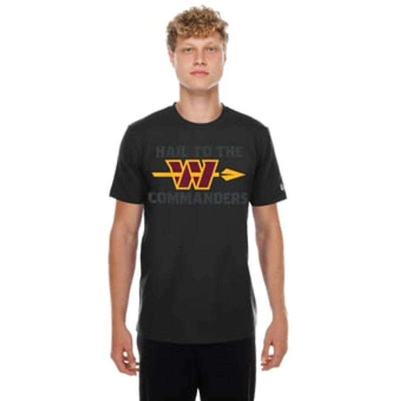 Men's New Era Black Washington Commanders Hail to the Commanders T-Shirt