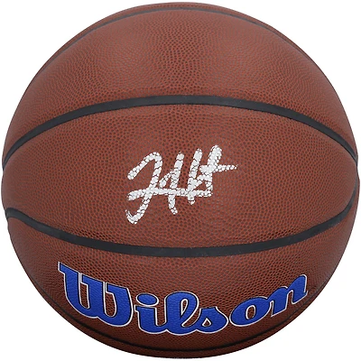 Josh Hart New York Knicks Autographed Wilson Team Logo Basketball