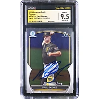 Paul Skenes Pittsburgh Pirates Autographed 2023 Topps Bowman Draft Chrome 1st Bowman #BDC-14 CGC Authenticated /10 Card