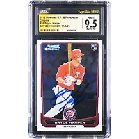 Bryce Harper Washington Nationals Autographed 2012 Bowman Chrome Draft Picks & Prospects #10 CGC Authenticated /10 Rookie Card