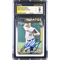 Paul Skenes Pittsburgh Pirates Autographed 2024 Topps Update #US100 CGC Authenticated /10 Rookie Card