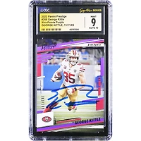 George Kittle San Francisco 49ers Autographed 2022 Panini Prestige Xtra Points Purple #268 #/199 CGC Authenticated 9/10 Card
