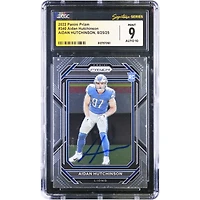 Aidan Hutchinson Detroit Lions Autographed 2022 Panini Prizm #340 CGC Authenticated 9/10 Rookie Card