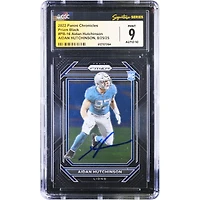 Aidan Hutchinson Detroit Lions Autographed 2022 Panini Chronicles Prizm Black #PB-16 CGC Authenticated 9/10 Rookie Card