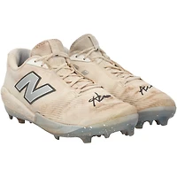 Austin Wells New York Yankees Autographed Game-Used White New Balance Cleats vs. Toronto Blue Jays on October 8, 2025