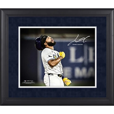 Junior Caminero Tampa Bay Rays Facsimile Signature Framed 11" x 14" Spotlight Photograph