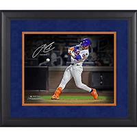Francisco Lindor New York Mets Facsimile Signature Framed 11" x 14" Spotlight Photograph
