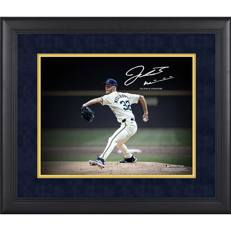 Jacob Misiorowski Milwaukee Brewers Facsimile Signature Framed 11" x 14" Spotlight Photograph