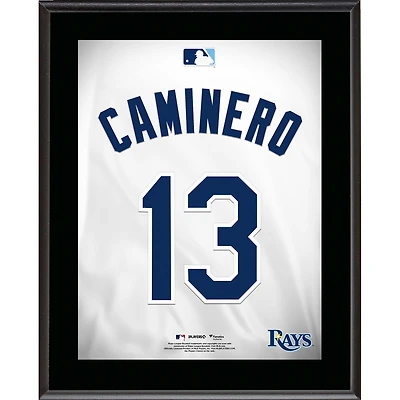 Junior Caminero Tampa Bay Rays 10.5" x 13" Jersey Number Sublimated Player Plaque