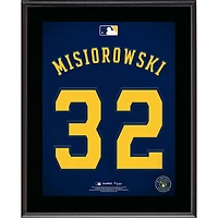 Jacob Misiorowski Milwaukee Brewers 10.5" x 13" Jersey Number Sublimated Player Plaque