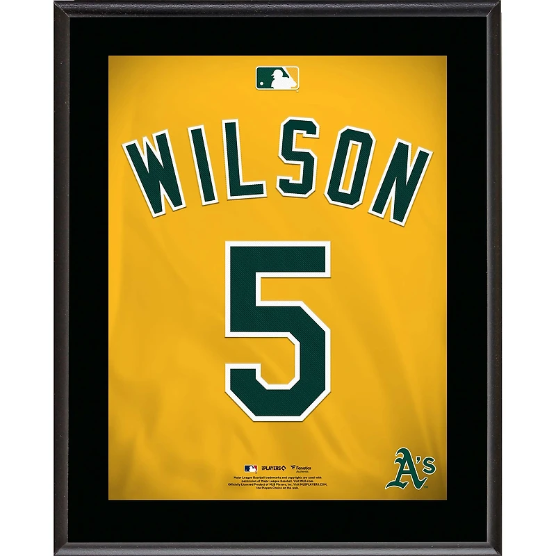 Jacob Wilson Athletics 10.5" x 13" Jersey Number Sublimated Player Plaque