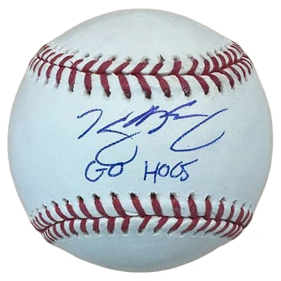 Connelly Early Boston Red Sox Autographed Baseball with "GO HOOS" Inscription