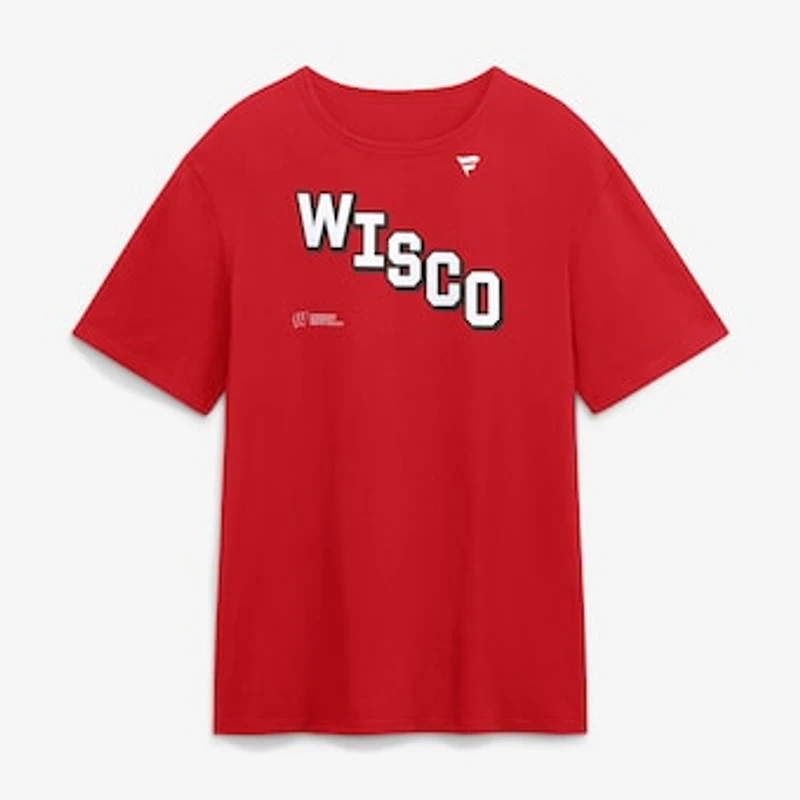 Men's Red Wisconsin Badgers Hockey Hype T-Shirt