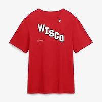 Men's Red Wisconsin Badgers Hockey Hype T-Shirt