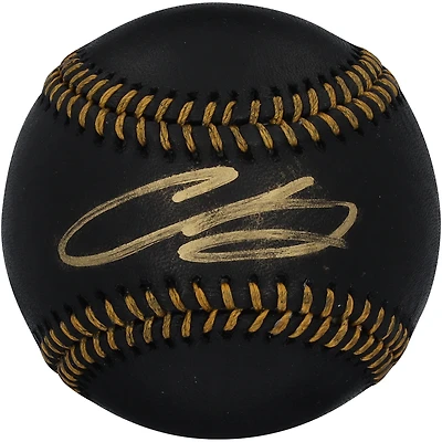 Chase Burns Cincinnati Reds Autographed Black Leather Baseball