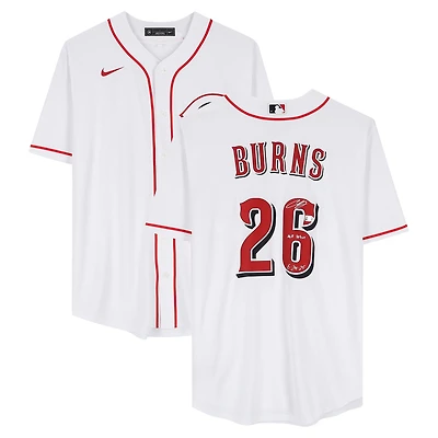 Chase Burns Cincinnati Reds Autographed White Nike Replica Jersey with "MLB Debut 6/24/25" Inscription