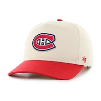 Men's '47 Cream/Red Montreal Canadiens Logo Hitch Adjustable Hat