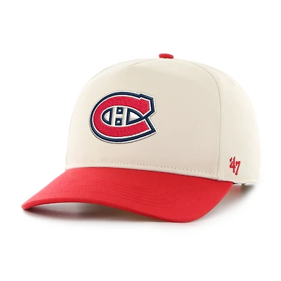 Men's '47 Cream/Red Montreal Canadiens Logo Hitch Adjustable Hat