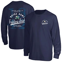 Men's Champion  Navy Notre Dame Fighting Irish Laminated All-Star Long Sleeve T-Shirt