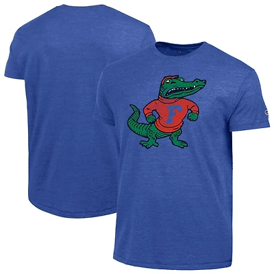 Men's Champion Royal Florida Gators Vintage Triumph Tri-Blend T-Shirt