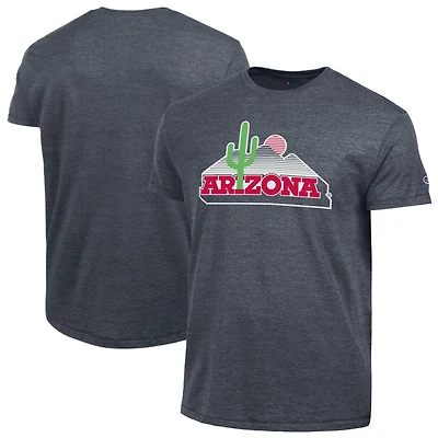 Men's Champion  Navy Arizona Wildcats Vintage Triumph Tri-Blend T-Shirt