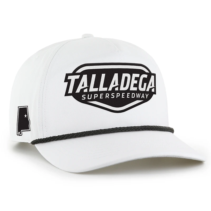Men's '47 White Talladega Superspeedway Hitch Rope Adjustable Hat