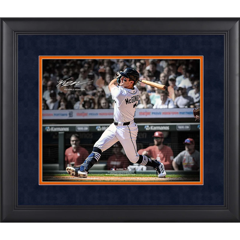 Kevin McGonigle Detroit Tigers Facsimile Signature Framed 11" x 14" Spotlight Photograph