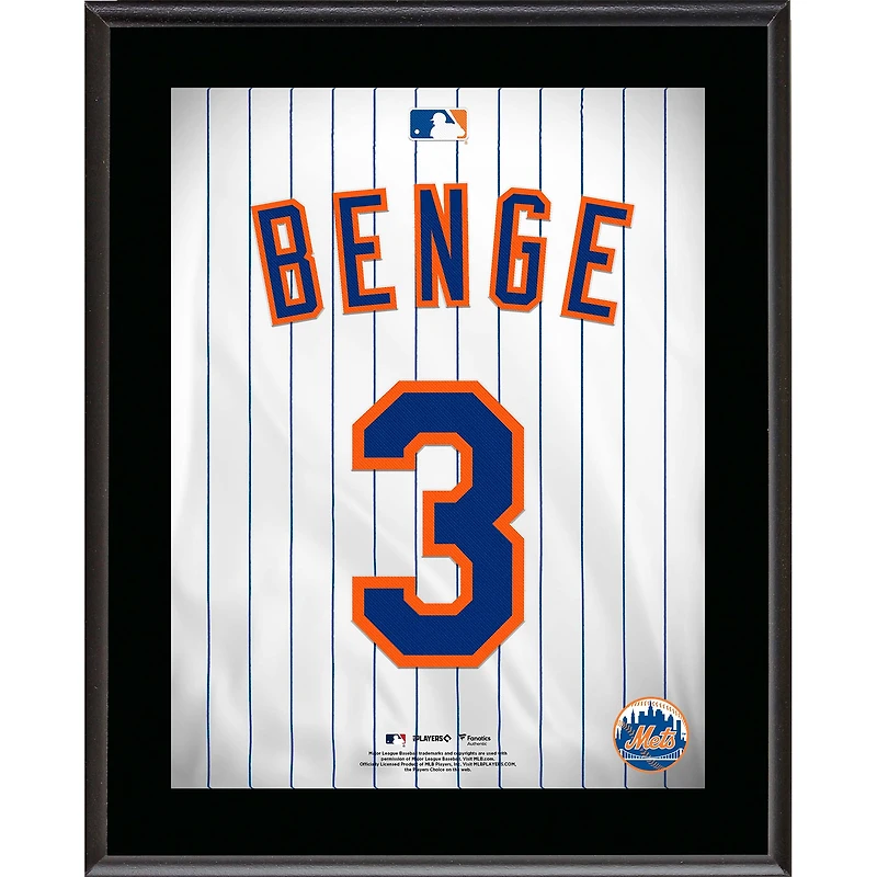 Carson Benge New York Mets 10.5" x 13" Jersey Number Sublimated Player Plaque