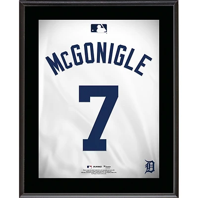 Kevin McGonigle Detroit Tigers 10.5" x 13" Jersey Number Sublimated Player Plaque