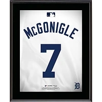 Kevin McGonigle Detroit Tigers 10.5" x 13" Jersey Number Sublimated Player Plaque