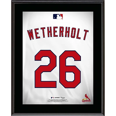 JJ Wetherholt St. Louis Cardinals 10.5" x 13" Jersey Number Sublimated Player Plaque