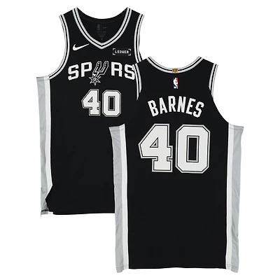 Harrison Barnes San Antonio Spurs Game-Used #40 Black Jersey vs. Dallas Mavericks on February 5, 2026 - Size 50+4