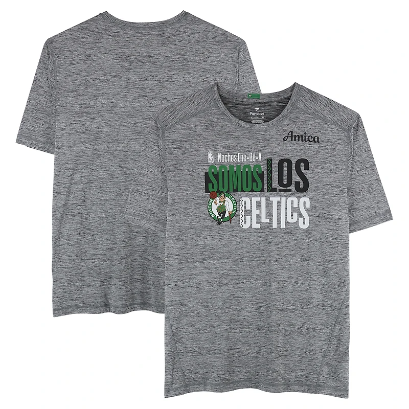 Boston Celtics Team-Issued Gray "Los Celtics" Short Sleeve Shirt from the 2025-26 NBA Season - Size XL