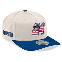 Men's New Era  Beige/Royal William Byron 9SEVENTY Flag Stretch-Snap Hat