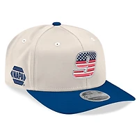 Men's New Era  Beige/Royal Chase Elliott 9SEVENTY Flag Stretch-Snap Hat