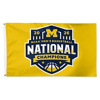 WinCraft Michigan Wolverines 2026 NCAA Men's Basketball National Champions 3' x 5' Single-Sided Deluxe Flag