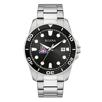 Men's Bulova Arizona Wildcats Sport Stainless-Steel Bracelet Watch