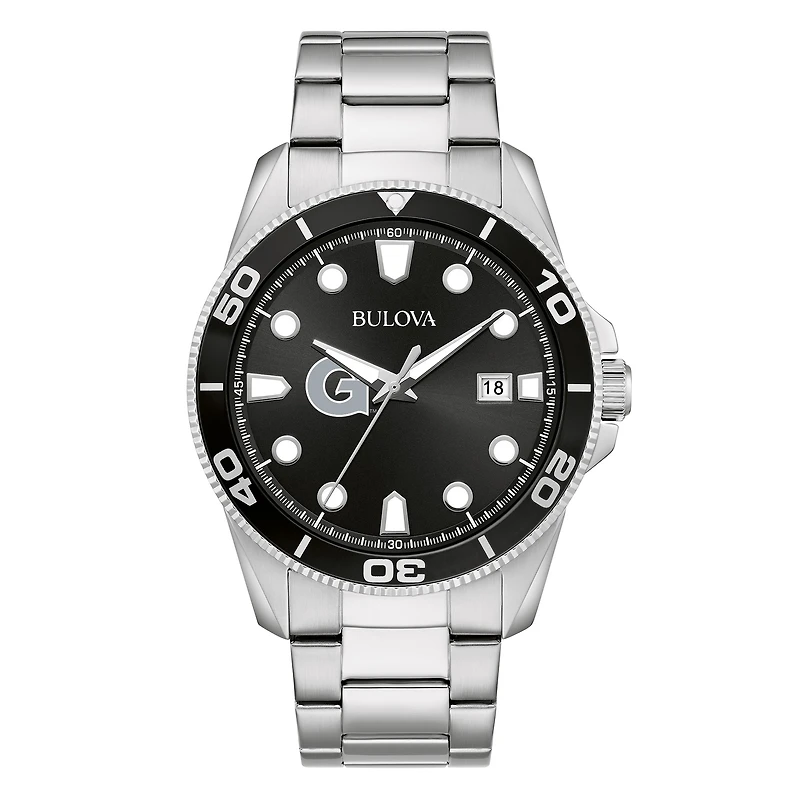 Men's Bulova Georgetown Hoyas Sport Stainless-Steel Bracelet Watch