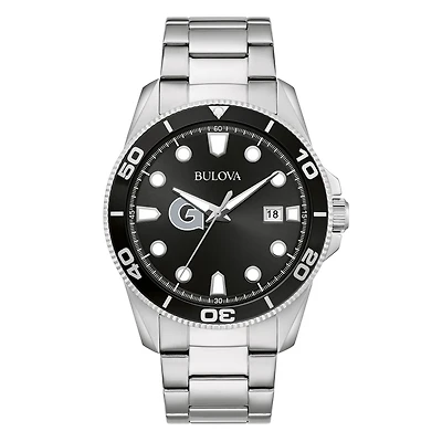 Men's Bulova Georgetown Hoyas Sport Stainless-Steel Bracelet Watch