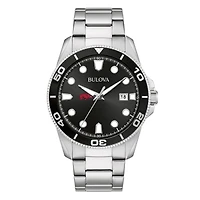 Men's Bulova Arkansas Razorbacks Sport Stainless-Steel Bracelet Watch