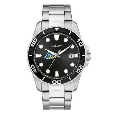 Men's Bulova Delaware Fightin' Blue Hens Sport Stainless-Steel Bracelet Watch