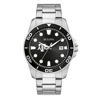 Men's Bulova Texas A&M Aggies Sport Stainless-Steel Bracelet Watch